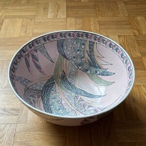 Vintage Hand-Painted Decorative Bowl